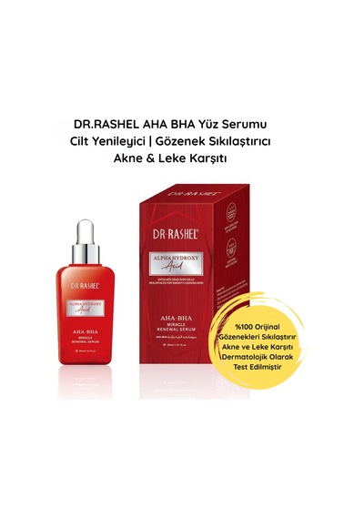 Dr.rashel Aha Bha Gözenek Sıkılaştırıcı, Pürüzsüzleştirici, Akne Ve Leke Karşıtı Yüz Serumu 30ml