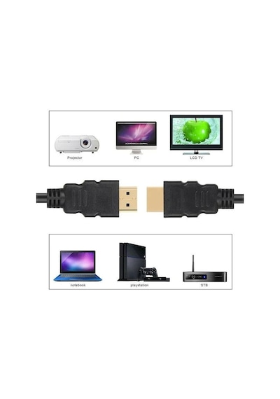 15m Metre Hdmi - Hdmi Kablo Altın Uçlu 3d V1.4b Full Hd
