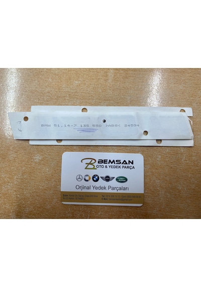 BMW E81 E82 E87 E88 F20 120D BAGAJ YAZISI 51147135550.