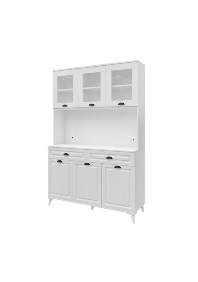 Guneystore Luna Kahve Köşesi - Mdf - 140 Cm - Ayaklı -beyaz Mutfak Dolabı - Led Aydınlatmalı Beyaz Guneystore Luna Kahve Köşesi - Mdf - 140 Cm - Ayaklı -beyaz Mutfak Dolabı - Led Aydınlatmalı Beyaz