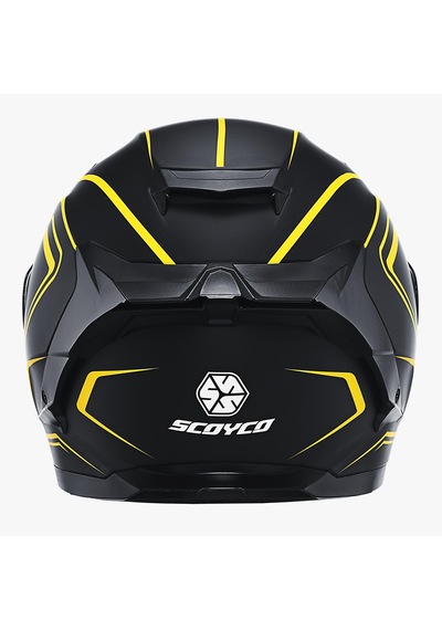 Scoyco Flash Kapalı Kask Siyah