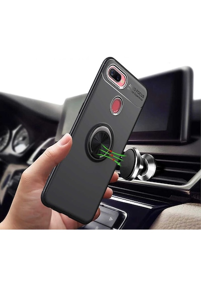 Oppo A12 Kılıf Zore Ravel Silikon Kapak - Kırmızı