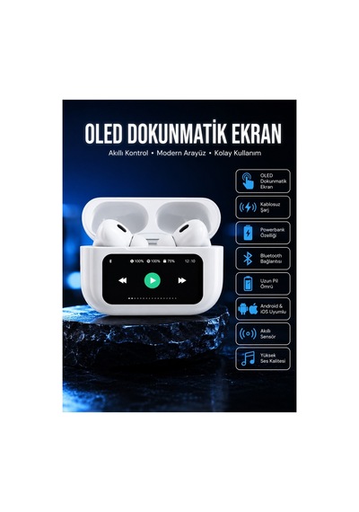 Kullanışlı 2025 Model Bluetooth Kulaklık Dokunmatik Ekran Yüksek Ses Kalitesi Yeni Nesil
