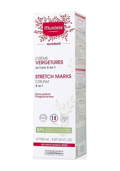 Mustela Hamilelik İçin Hamile Çatlak Kremi - Doğal Avokado, Maracuja Ve Shea Yağı İle - Kokusuz