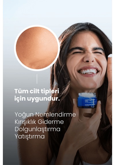 Cosmogenesis Labs Gece Kremi %2 Hyaluronik Asit 50ml -  Yoğun Nemlendirici Dolgunlaştırıcı Vegan