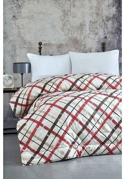 Komfort Home Tek Kişilik Baskılı Pamuklu Silikon Yorgan + Yastık (521911165)
