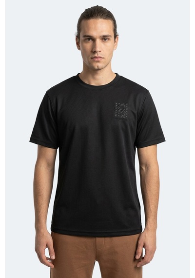 Slazenger Zegna Erkek Siyah Tişört