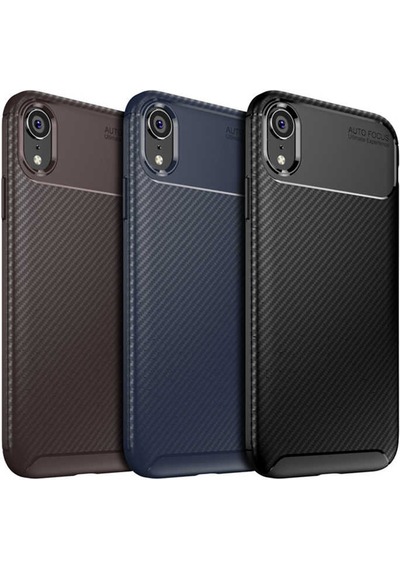 Apple Uyumlu iPhone Xr 6.1 Kılıf Zore Negro Silikon Kapak Siyah