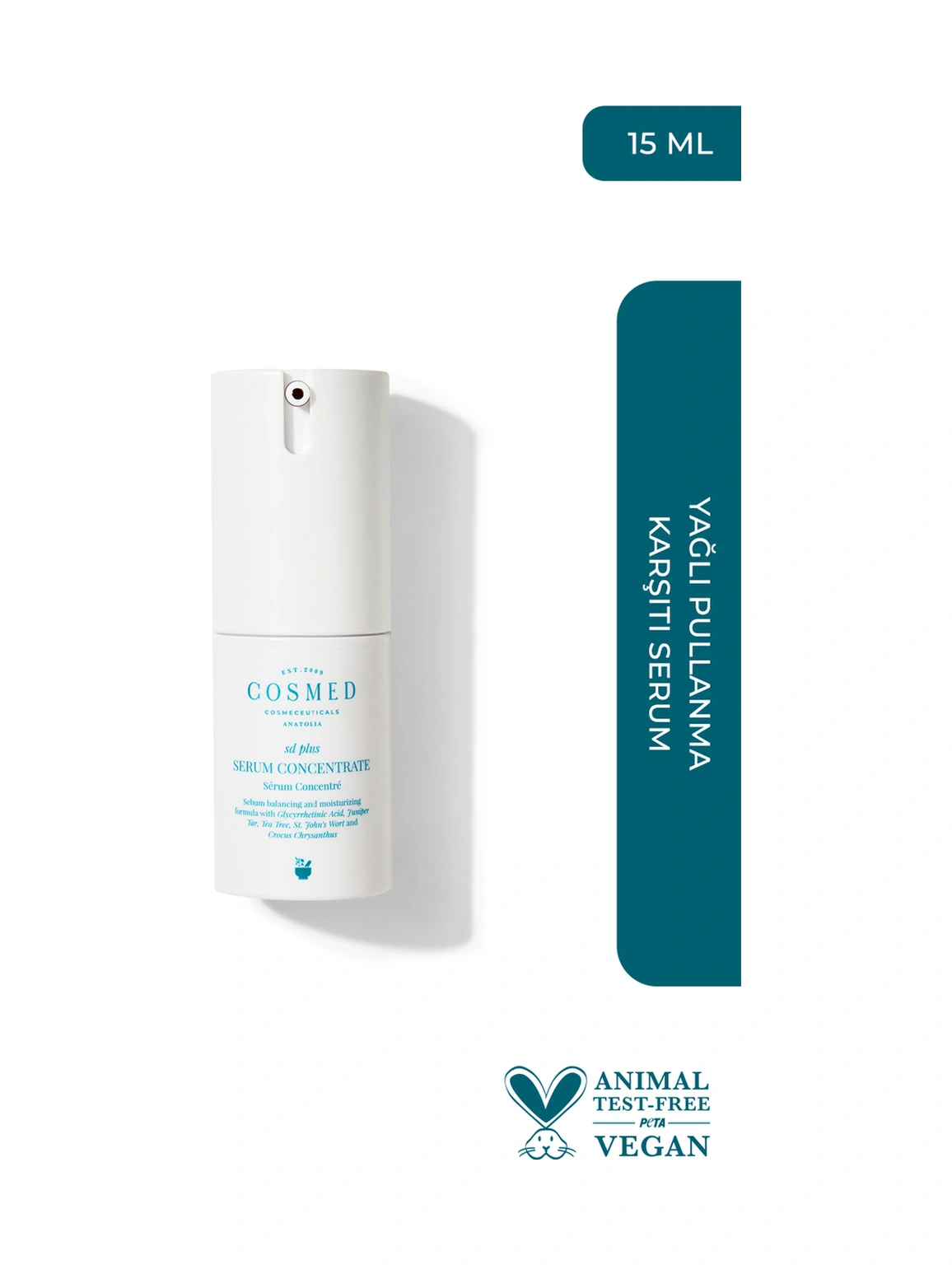 Cosmed Yağlı Pullanma Karşıtı Serum - Serum Concentrate - 15 ml