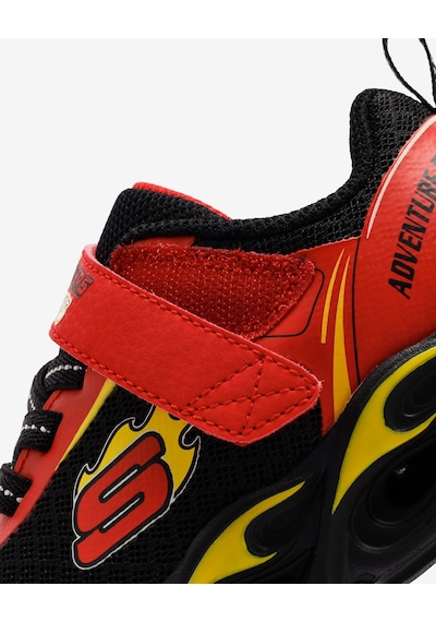 Skechers Thermo-flash - Wheel Buddies Küçük Erkek Çocuk Kırmızı Işıklı Spor Ayakkabı 402306n Rdbk Kırmızı