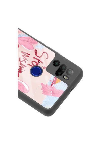 Omix X500 Pembe Motto Tasarımlı Glossy Telefon Kılıfı Çok Renkli