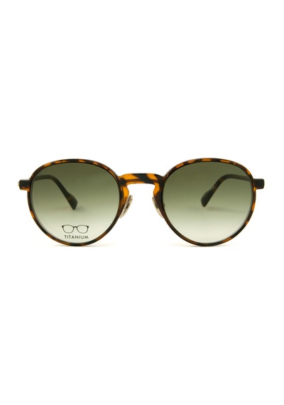 Snob Milano Special One Altın Leopar Titanyum Unisex Güneş Gözlüğü