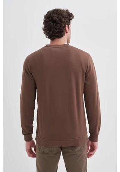 Cazador Slim Fit Kahverengi Erkek Sweatshirt 56100