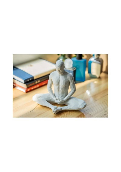 Meditasyon Heykeli Sukhasana Pozunda Modern Tasarım Figür 15 Cm Model1 - 696047183