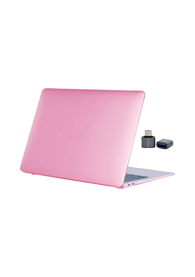Pembe Macbook Air 13 İnç M1 Kılıf Kristal Parlak İz Yapmaz A2337 A2179 A1932 Uyumlu Sert Kapak