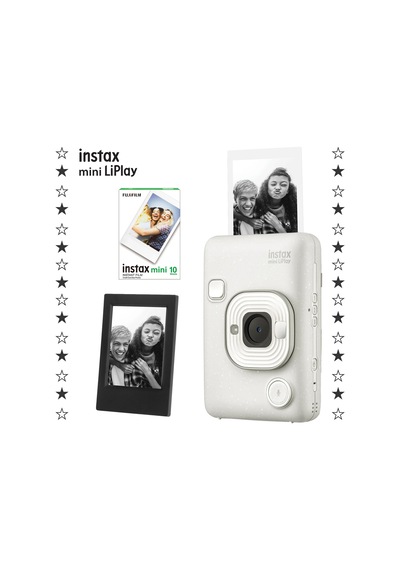 Instax Mini Liplay Hybrid Misty Fotoğraf Makinesi + 10'lu Mini Film + Çerçeve Set
