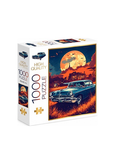 1000 Parça Klasik Araba Puzzle 48 X 68 Cm Yüksek Baskı Kaliteli Eğlenceli Ve Eğitici Puzzle