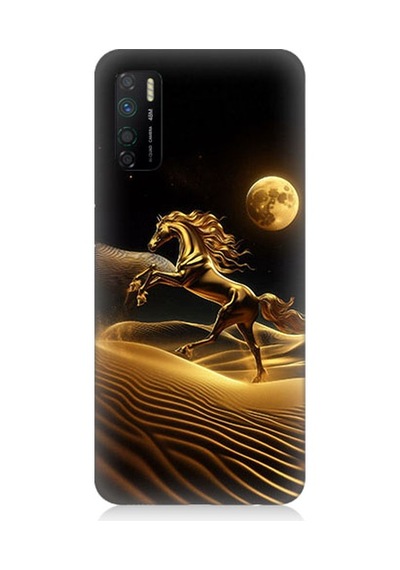 İnfinix Note 7 Lite Uyumlu Çöl Atı Desenli Silikon Kılıf