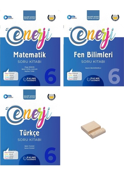 6. Sınıf Enerji Matematik Fen Bilimleri Ve Türkçe Soru Bankası 3lü Set