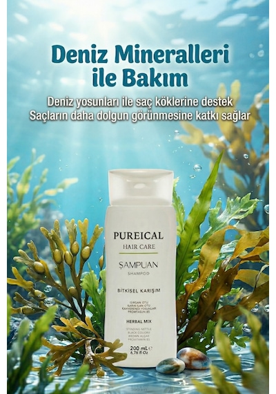 Pureical Bitkisel Şampuan 200 ML