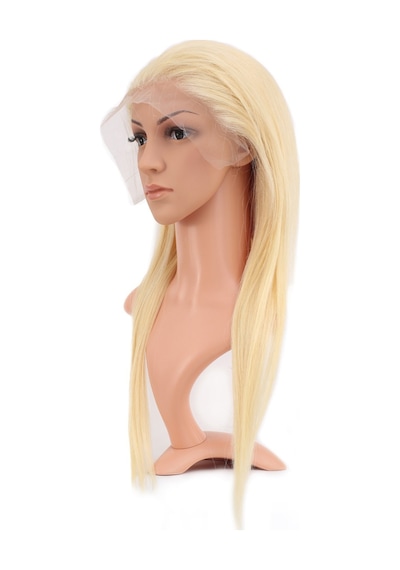 Gerçek Front Lace Düz Platin Tül Peruk - 60-65cm