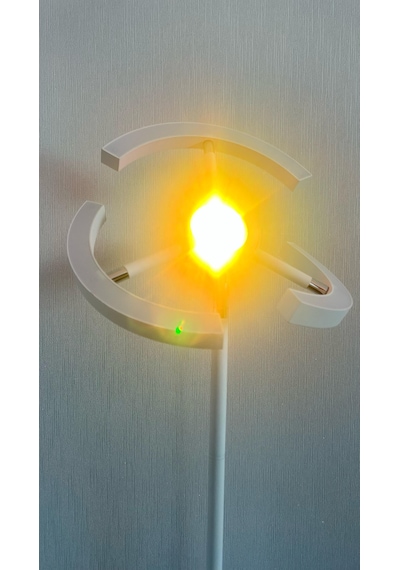 Yüceeller Rgb Modern Led Lambader Dim Edilebilir Siyah