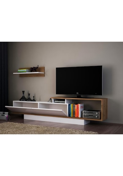 Dekorister Asos Tv Ünitesi Beyaz-Ceviz