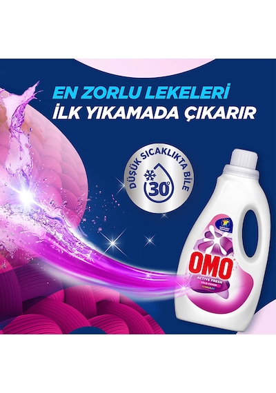 Omo Active Fresh Cold Power Renkliler 1500 Ml Siyahlar 1500 Ml Diğer