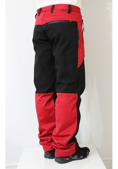 Mudwill Erkek Kışlık Softshell Pantolon Kırmızı-Siyah Kırmızı