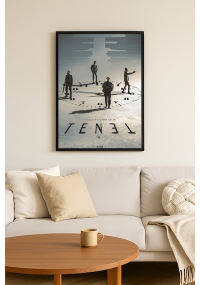 Tenet Siyah Ahşap Çerçeveli Poster, Film Duvar Tablosu