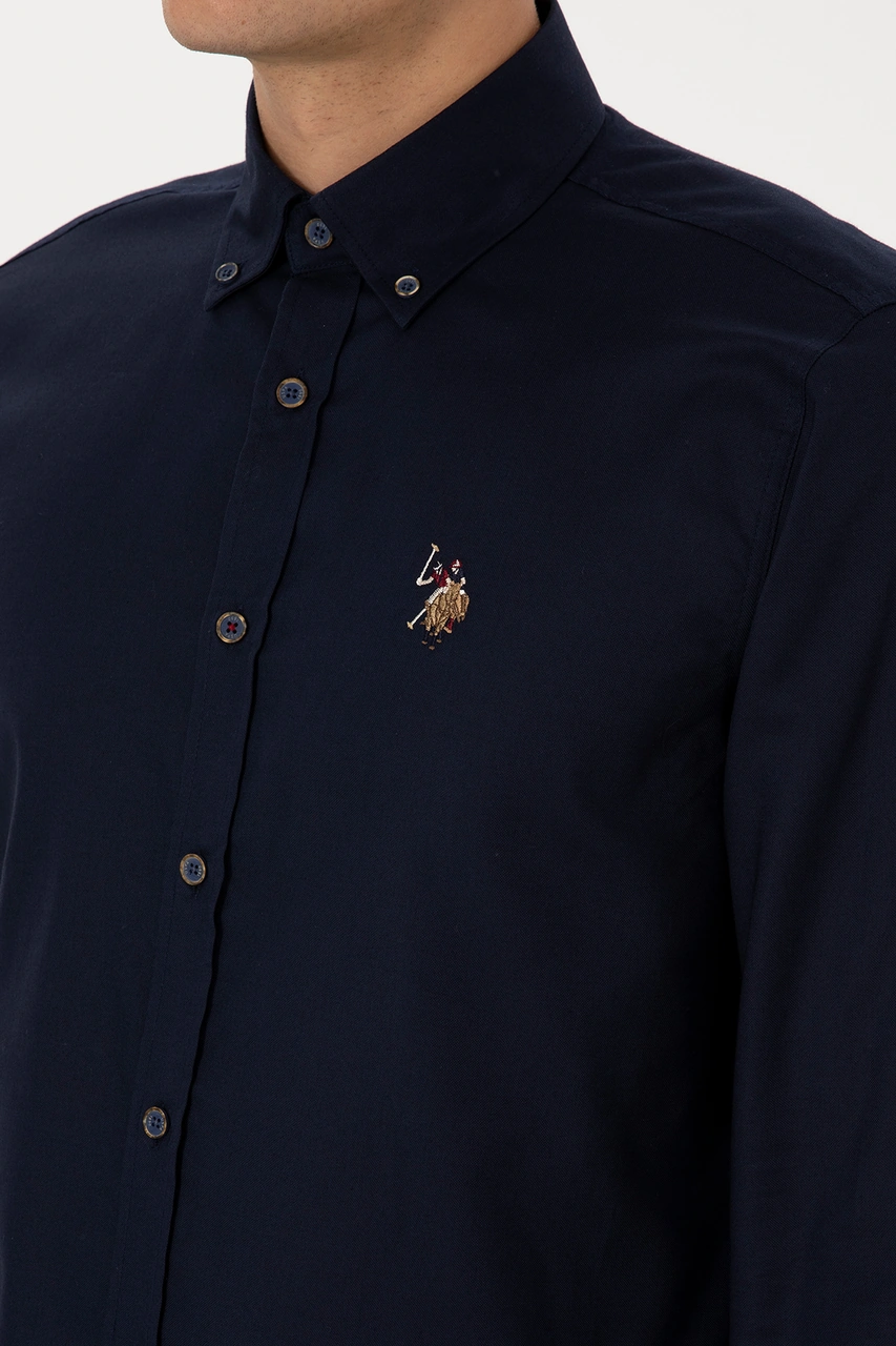U.s. Polo Assn. Erkek Lacivert Gömlek Basic 50307676-vr033 Lacivert