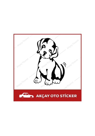 Tatlı Köpek Sticker Köpek Oto Sticker Dog Car Sticker