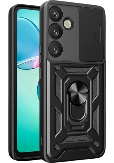 Newface Samsung Galaxy Uyumlu S26 Pars Lens Yüzüklü Silikon Semeglbl - 15 - Siyah Sıyah