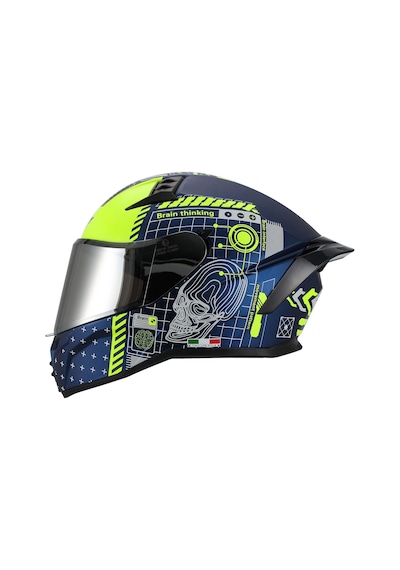 Sway SW 869 Pro Full Face Kapalı Kask Mat Mavi