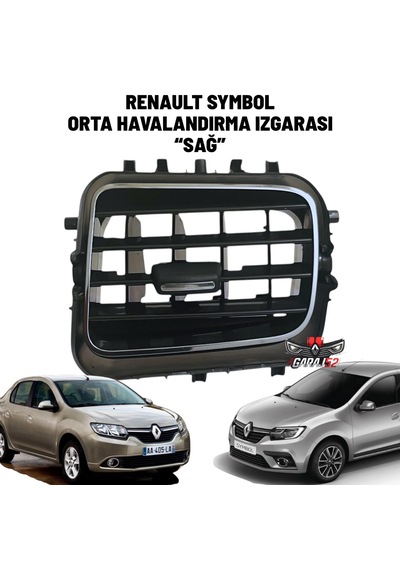 Renault Symbol Joy - Touch Kalorifer Orta Sağ Havalandırma Izgarası  687501077r 687506205r
