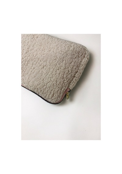 Plush Studıo Teddychic 13.3 İnç Plushguard Laptop Kılıfı Ve Çanta 36x26cm Clutch, Teddy Çanta Pudra Pudra