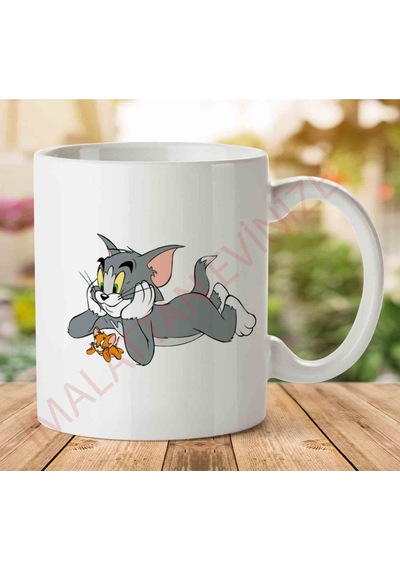 Tom-and-jerry-png-clipart İki Tarafı Baskılı Kupa Bardak.jpg