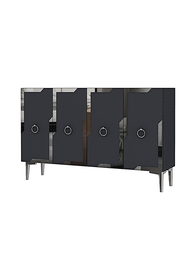 Ka1233as Seza Konsol Ve Tv Sehpası Antrasit-silver 120cm