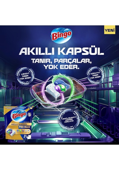 Akıllı Kapsül Pro Max Bulaşık Makinesi Deterjanı Tableti 120'li
