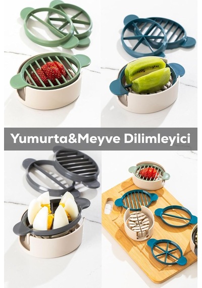 Sc-299 Yumurta Ve Meyve Dilimleyici Çok Amaçlı Doğrayıcı Çok Renkli