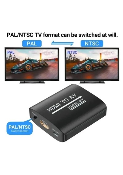 Hdmi To Av Rca Tos Çevirici Dönüştürücü Adaptör Hdmı To Av Rca