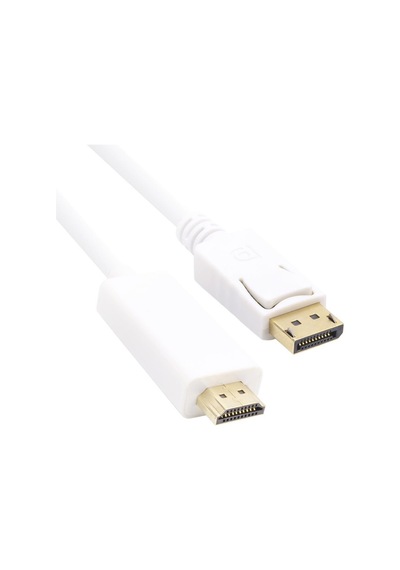 Vcom Cg605l-3.0 Beyaz 3.0mt Display Port Erkek To Hdmi Erkek Kablo