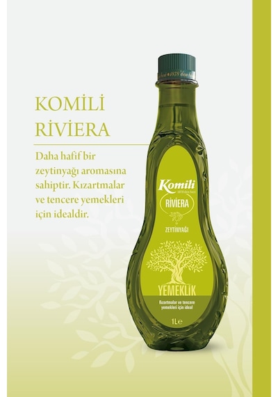 Komili Riviera Zeytinyağı 1 Lt Pet 2 Li