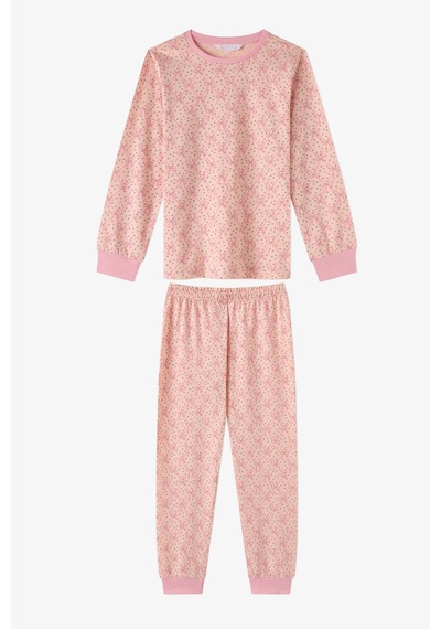 Penti Kız Çocuk Pembe Whisper Bows Pamuklu Uzun Kollu 2li Pijama Takımı