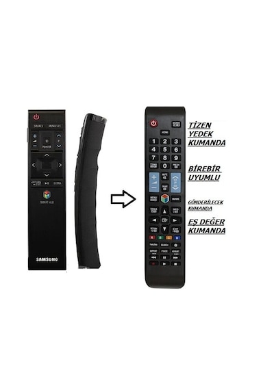Samsung Uyumlu BN59-01220D Akıllı Yedek Kumandası