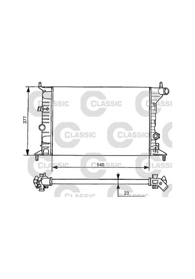 Valeo 231525 Opel Vectra-B 1.6-1.8-2.0 95-2003 Su Radyatorü