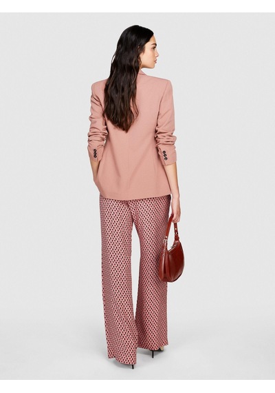 Sisley %100 Viskoz Desenli Palazzo Pantolon Kadın Siyah Pantolon - 323a4utslf03t
