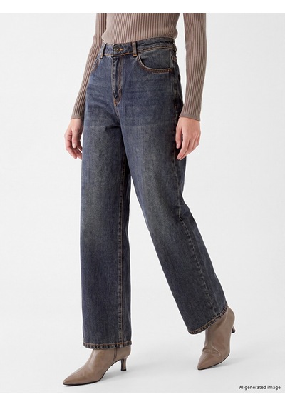 Lcw Jeans İndigo Boyfriend Fit Kadın Jean Pantolon