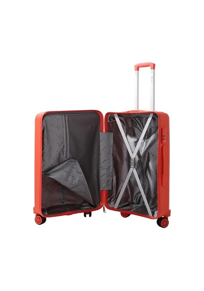 Mçs 3lü Set Kırılmaz Silikon Seyahat Valizi Bavulu V374 Mercan