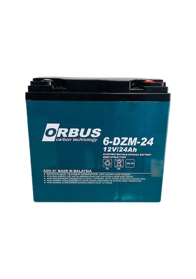 Orbus 12v 24 Ah Elektirkli Bisiklet Aküsü 2024.02 Yeni Tarihli
